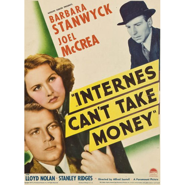 INTERNES CAN'T TAKE MONEY (1937)